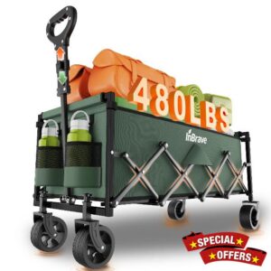 34" Extra Long Collapsible Wagon Cart