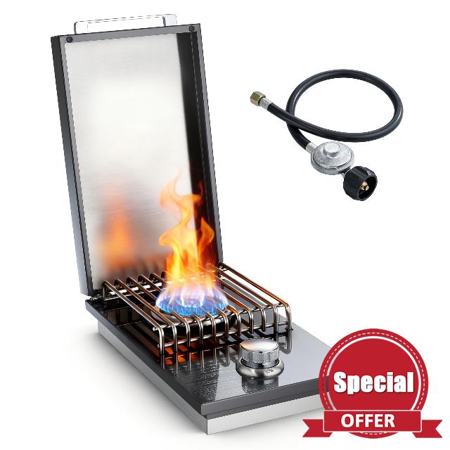 Built In Side Burner with Full Cover