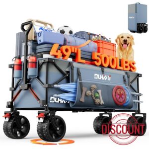 49" L Collapsible Extended Wagon with 500lbs Weight Capacity