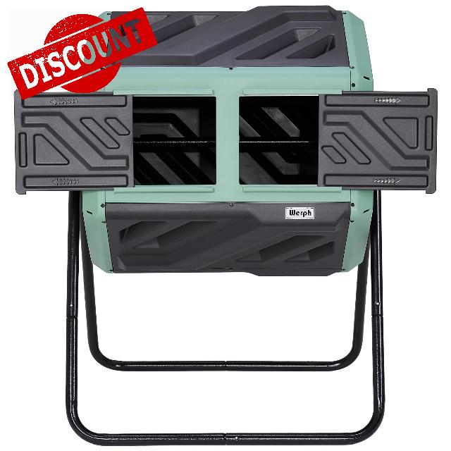 Werph 43 Gallon Outdoor Rotating Compost Bin