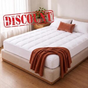 Beckham Hotel Collection Queen Mattress Topper - Pillow Top Mattress Pad                                                          Ultra-Soft