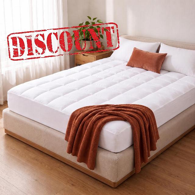 Beckham Hotel Collection Queen Mattress Topper - Pillow Top Mattress Pad                                                          Ultra-Soft