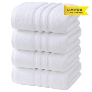 Velqora Large Bath Towels 4 Pack