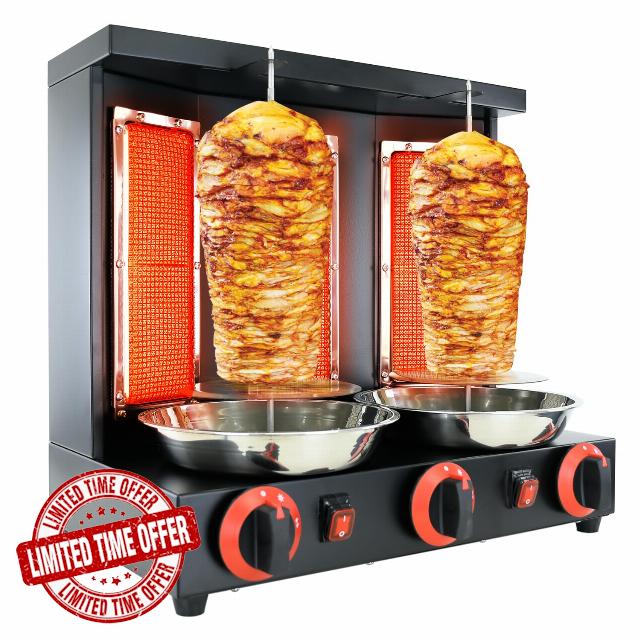 Li Zhen Shawarma Machine Vertical Rotisserie Gyro Machine Trompo Para Tacos Al Pastor rotating grill