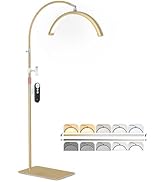 MEIAOELEC Half Moon Light for Lash Tech, Flexible Esthetician Lamp with Phone Holder for Eyelash ...