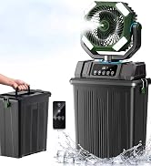 Etholzon 40000mAh Misting Fans for Outside, 15L Large Tank Portable Misting Fan, Battery Powered ...