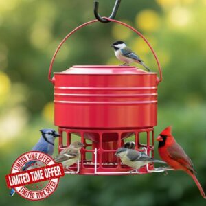 KOL Large Bird Feeder for Outdoors