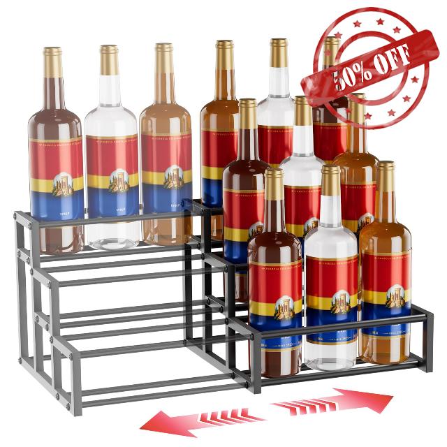 Expandable Coffee Syrup Rack Organizer