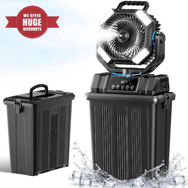 40000mAh Misting Fans for Outside