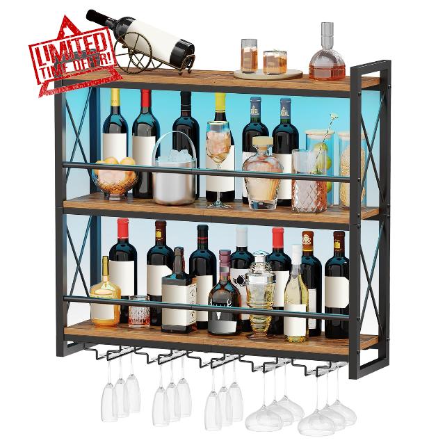 HOOBRO Wine Rack Wall Mounted