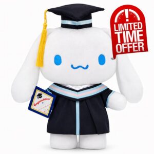 RELIGES 11 Inch Graduation Plush Cat