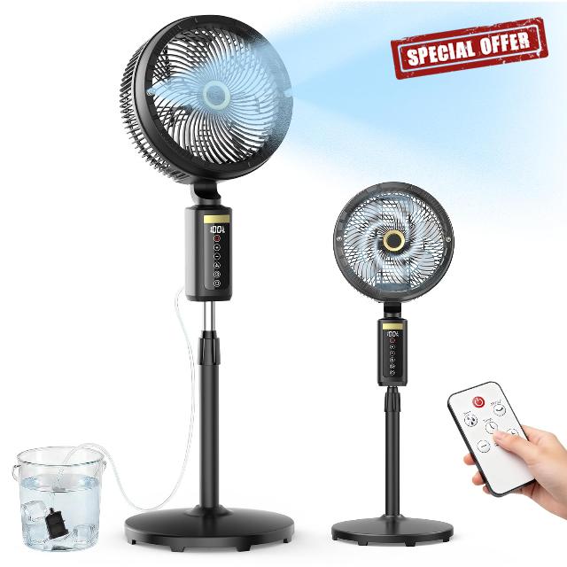 Outdoor Misting Fan with Water Pump
