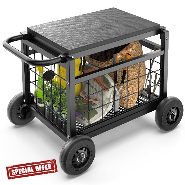 Garden Cart with Seat