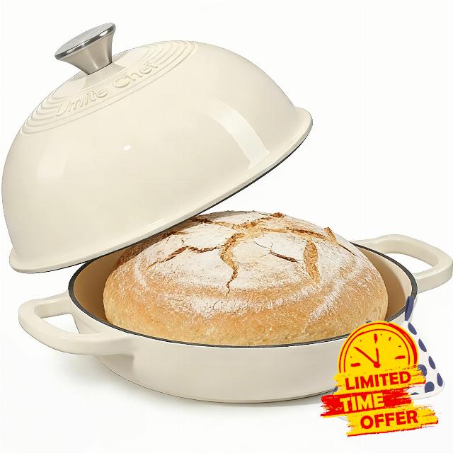 Enameled Round Cast Iron Bread Oven
