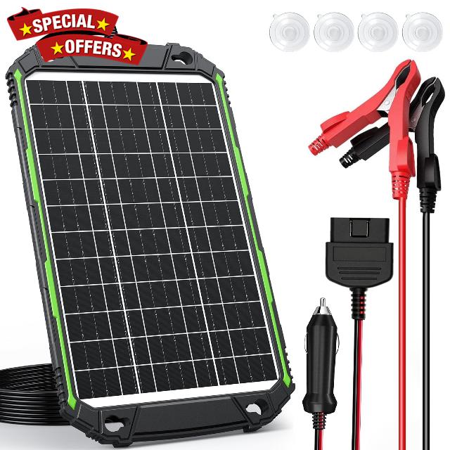 Sun Energise 15W 12V Solar Battery Charger & Maintainer PRO