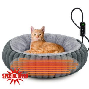 Heated Cat Beds for Indoor Cats and Small Dogs