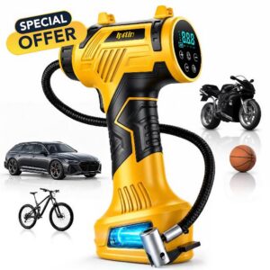 70% 0FF Tire Inflator Portable Air Compressor Built-in Battery