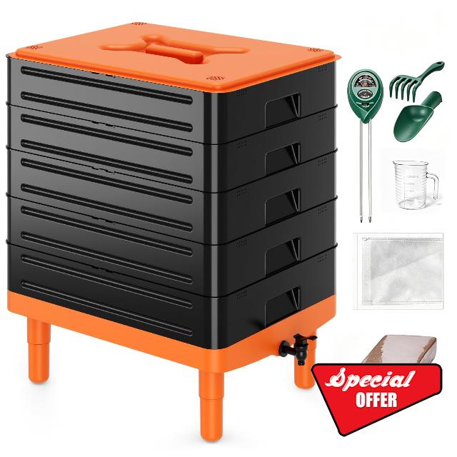 5-Tray Worm Compost Bin