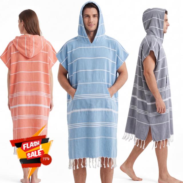 Twistover 3 Pcs Large Turkish Cotton Towel Poncho