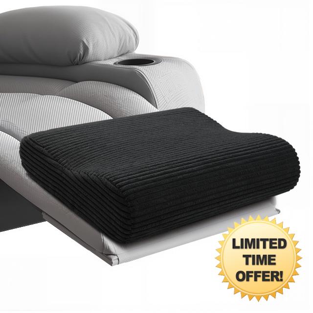 B Shape Corduroy Recliner Foot Pillow