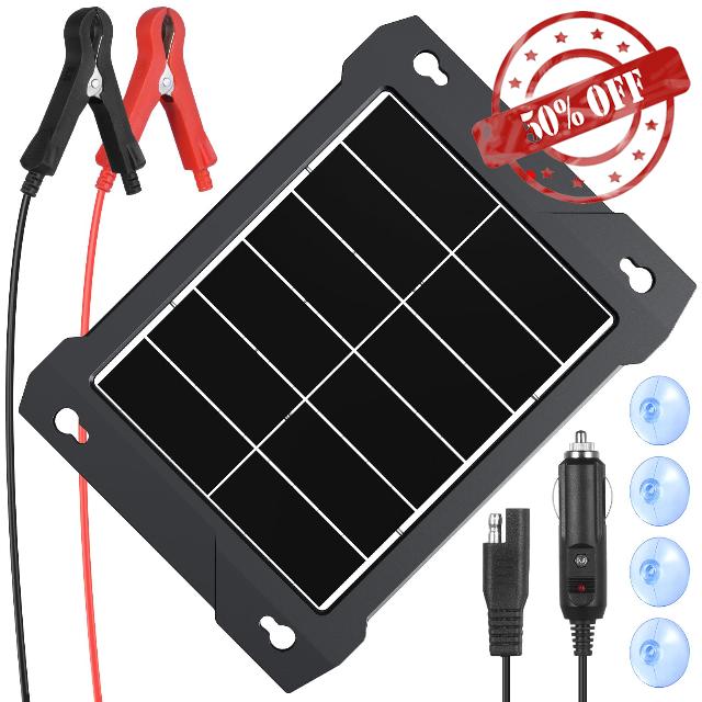 10W 12V Solar Battery Charger