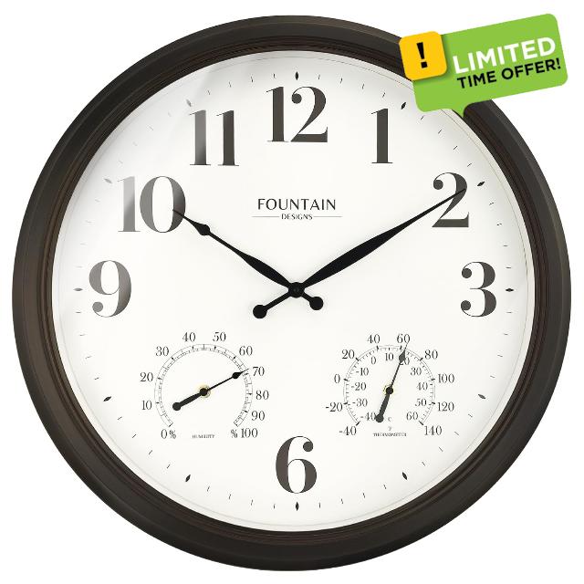24 Inch Large Outdoor Clocks Waterproof