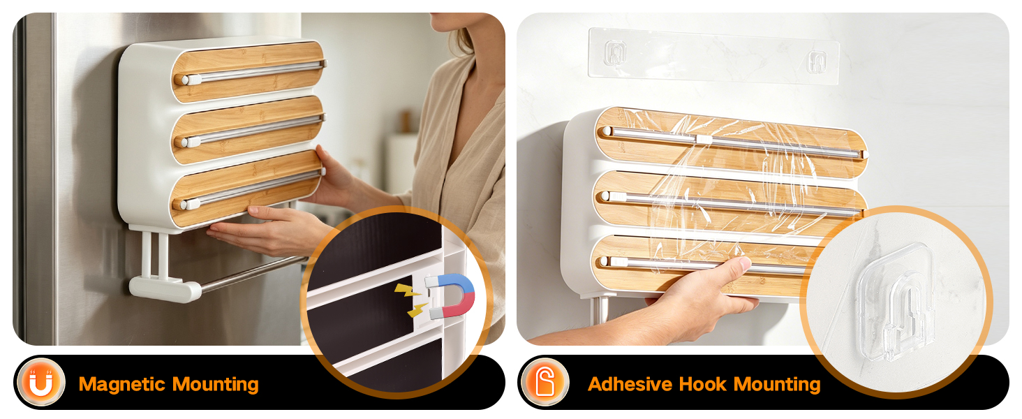 Plastic Wrap Dispenser with Cutter