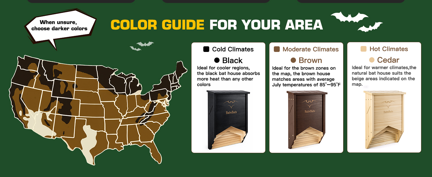 3 colors for cold, normal ,and warm areas