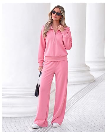 PRETTYGARDEN 2 Piece Lounge Sets for Women Matching Sweatsuits | Oversized Hoodies & Baggy Wide L...