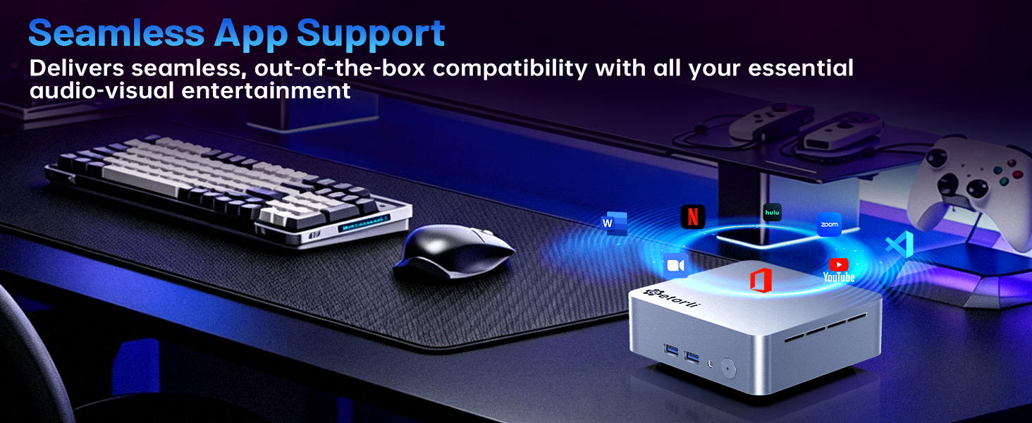 Getorli Mini PC AMD Ryzen 5 3500U 16GB DDR4 RAM 1TB SSD 4K HD Dual HDMI WiFi 6 Bluetooth 5.3