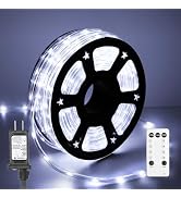 Soiarllt 100FT 720 LED Rope Lights Outdoor Waterproof with Remote, 8 Modes and 4 Brightness, Rope...