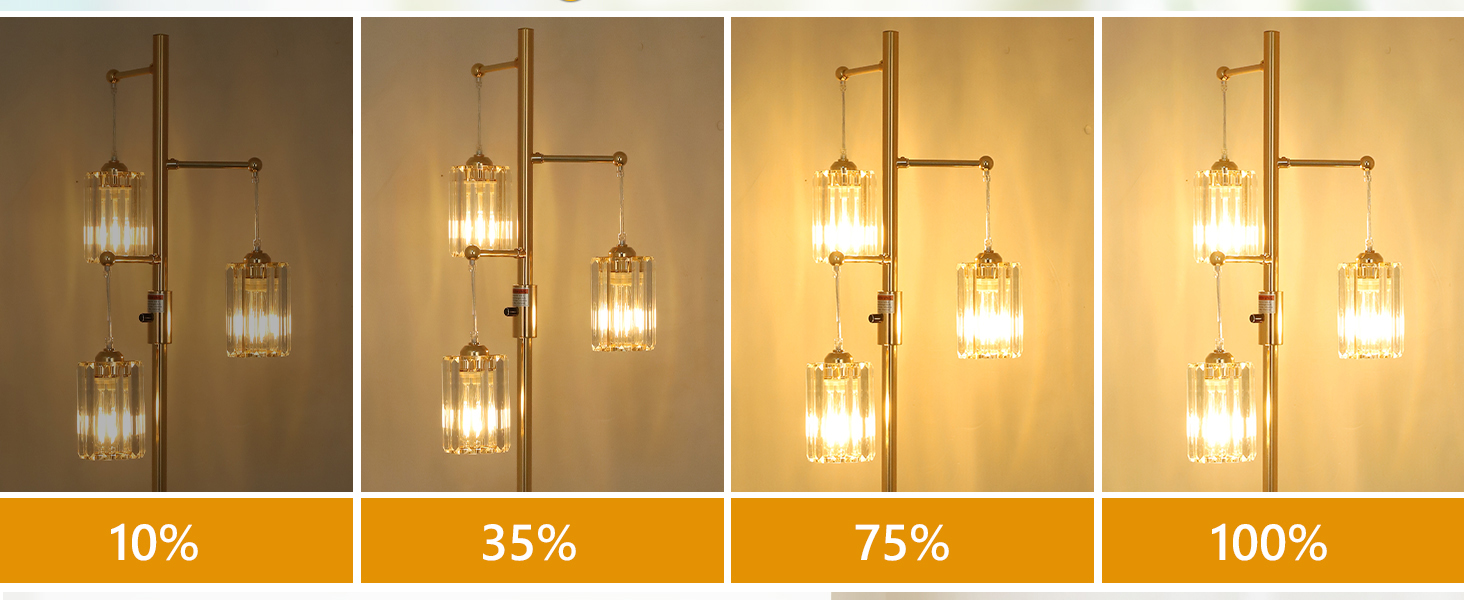 gold floor lamp, modern floor lamp, dimmable floor lamp