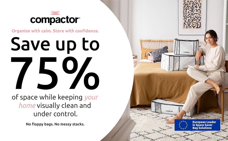 Compactor vacuum bags for comforters and blankets