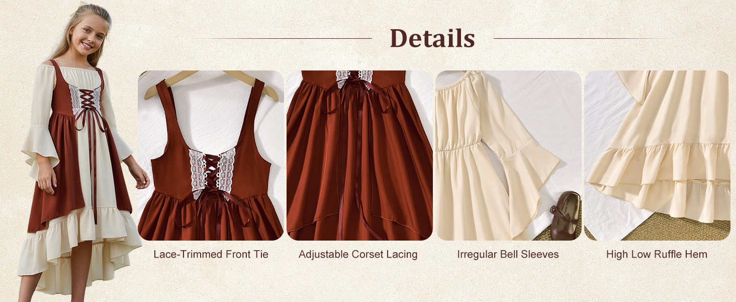 2 Piece Medieval Peasant Outfit