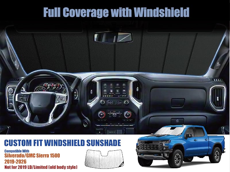 custom fit windshield sunshade for Silverado/GMC