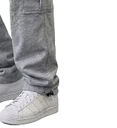 HUNGSON Mens Cargo Sweatpants Drawstring Casual Hiking Pants Joggers Athletic Trousers Cotton Loo...