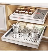 Seinloes 4 Pack Pull Out Cabinet Organizer 21