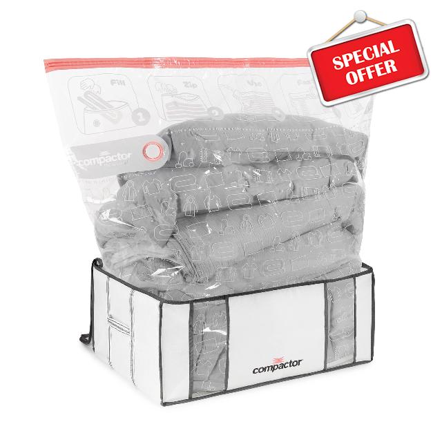 Compactor XXL Vacuum Storage Bag & Semi-Rigid Box