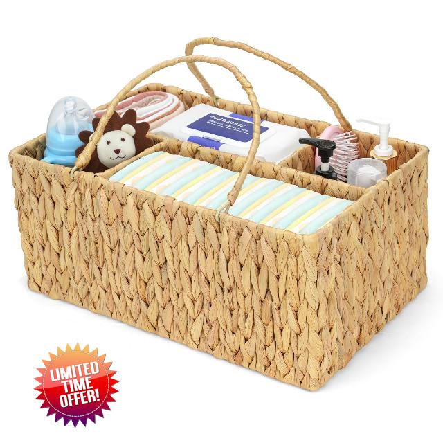 Large Baby Diaper Caddy Organizer
