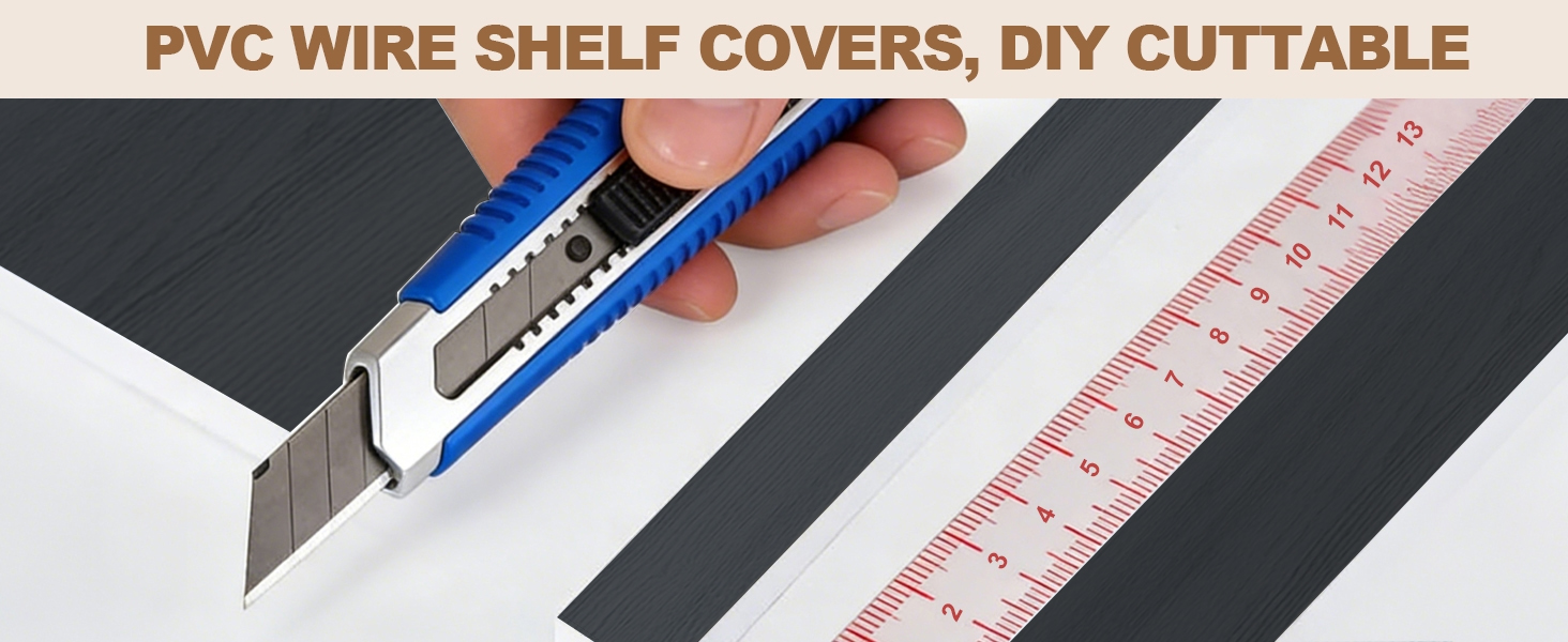 Wire Shelf Cover Rack Covers for Pantry Shelving Wire Shelves Liners Floating Shelves Kitchen