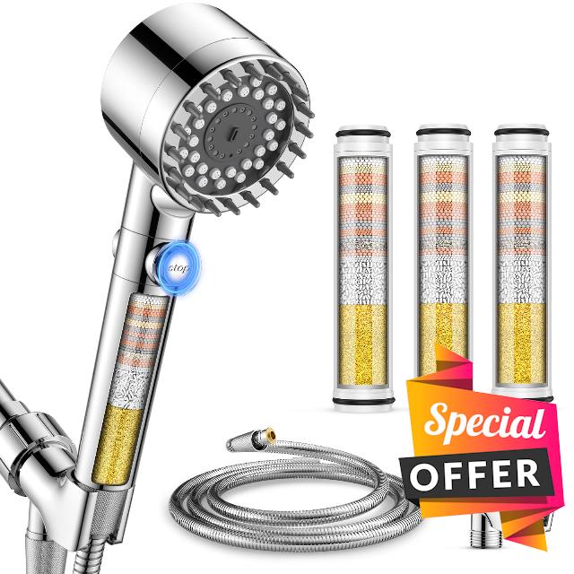 Filtered Shower Head with Handheld