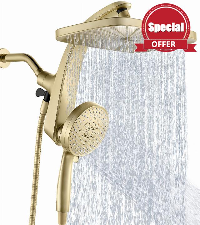 Rain Shower Head with Handheld Showerhead