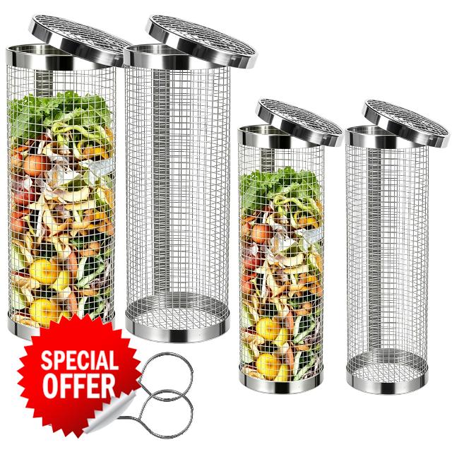 4 Pcs Inground Worm Composting Bin