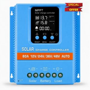 80A Solar Charge Controller 12V/24V/36V/48V Auto