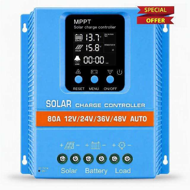 80A Solar Charge Controller 12V/24V/36V/48V Auto