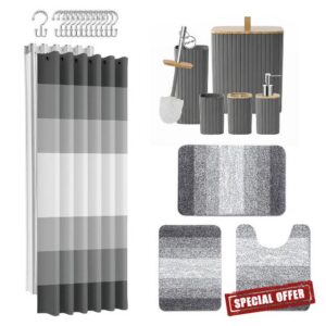 Britimes Bathroom Accessory Set with Waterproof Liner