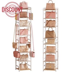 8-Tier Narrow Purse Organizer for Closet