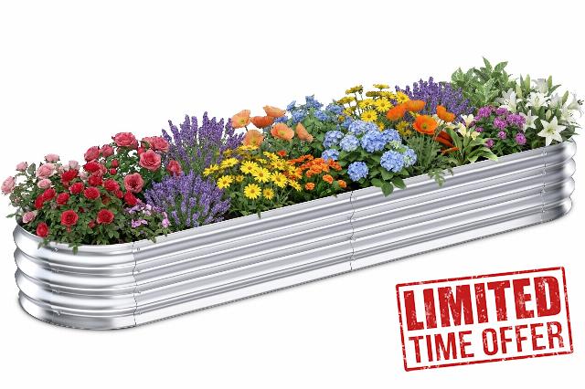 Galvanized Raised Garden Bed Outdoor