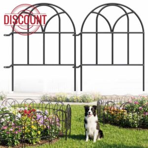 19 Pack 20.58ft x 17in (H) Garden Fence Panels - No Dig Garden Fence Animal Barrier Metal Fencing for Yard Decorative Garden Border Edging for Dogs No Dig Dog Fence for Outdoor Decor Flower Bed