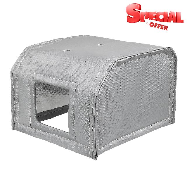Muffler Blanket Cover compatible with Chinese Mini Excavator Skid Steer                                                          Universal Muffler Cover for Small Equipment Compatible with Chinese Mini Excavator Skid Steer Rato 420cc & Predato